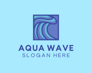 Surfing Water Wave logo