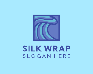 Surfing Water Wave logo design