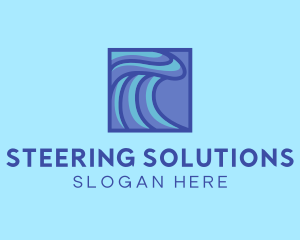 Surfing Water Wave logo design