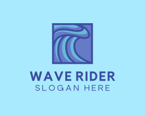 Surfing Water Wave logo