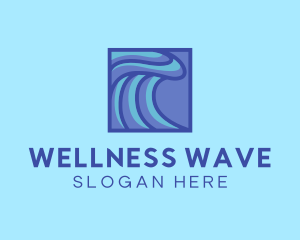 Surfing Water Wave logo design