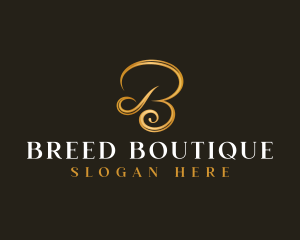 Luxury Boutique Letter B logo design