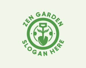 Lawn Shovel Gardening logo design