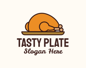 Roasted Chicken Plate logo design