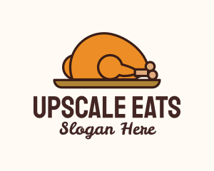 Roasted Chicken Plate logo design