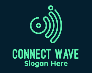 Green Wave Media logo design