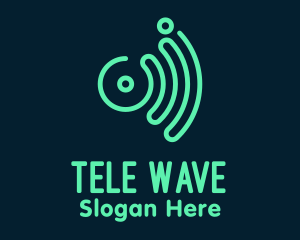 Green Wave Media logo design