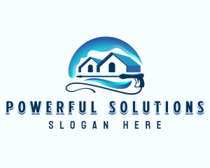 Residential Cleaning Pressure Washer logo design