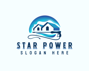 Residential Cleaning Pressure Washer logo design