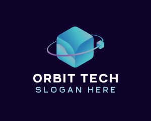 Digital Cube Orbit logo design