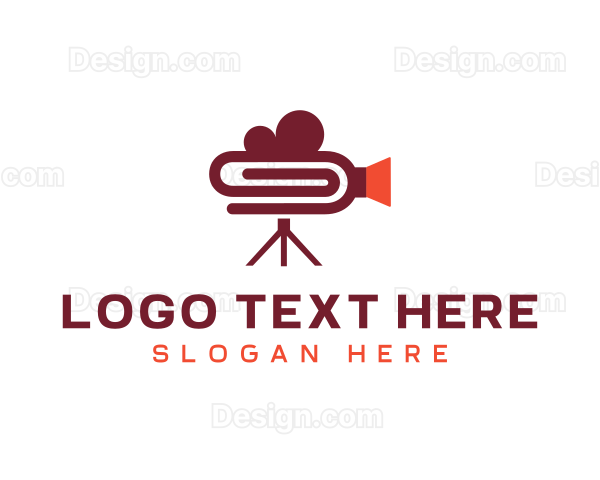 Paper Clip Video Camera Logo