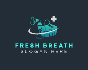 Medical Nebulizer Breather logo design