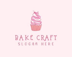 Pastry Cupcake Dessert logo design