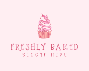 Pastry Cupcake Dessert logo design