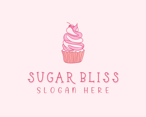 Pastry Cupcake Dessert logo design