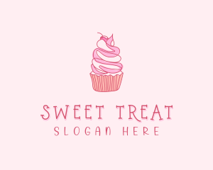 Pastry Cupcake Dessert logo design