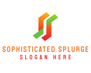 Modern Tech Letter S logo design