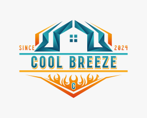 Cooling Temperature Ventilation logo design