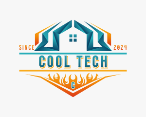 Cooling Temperature Ventilation logo design