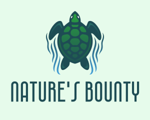 Green Sea Turtle  logo design