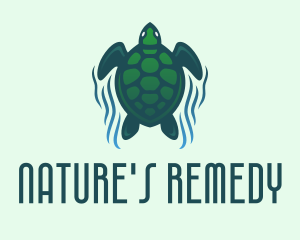 Green Sea Turtle  logo design