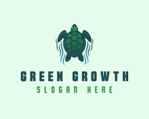 Green Sea Turtle  logo design