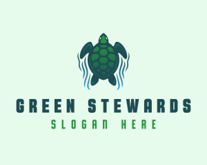 Green Sea Turtle  logo design