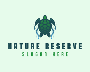 Green Sea Turtle  logo design