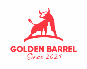 Bull Wine Bottle  logo