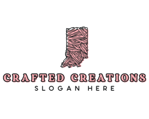 Craft Yarn Indiana logo design