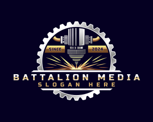 Metal Gear Laser Machine logo design