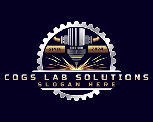 Metal Gear Laser Machine logo design