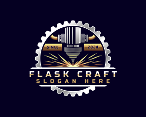 Gear Laser Machine logo design