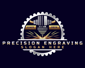 Gear Laser Machine logo design