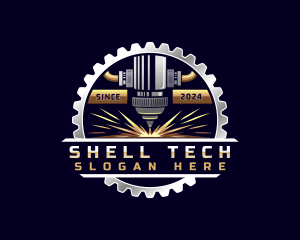 Gear Laser Machine logo design