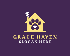 Animal Paw Shelter Home logo