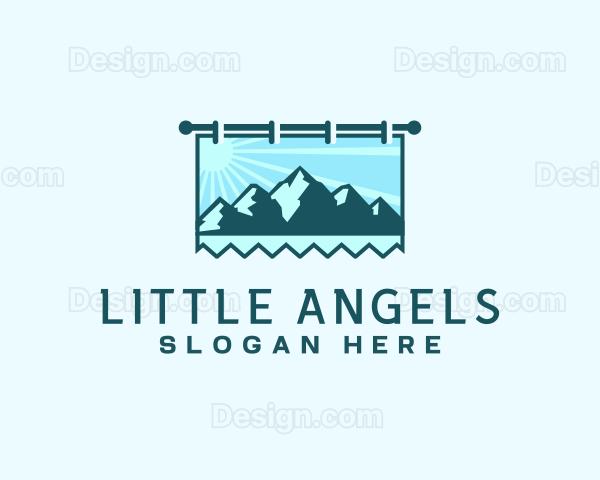 Mountain Trekking Signage Logo