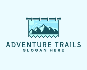 Mountain Trekking Signage logo
