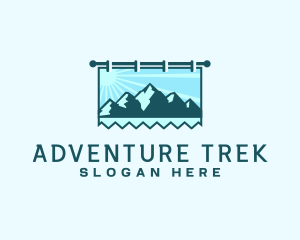 Mountain Trekking Signage logo