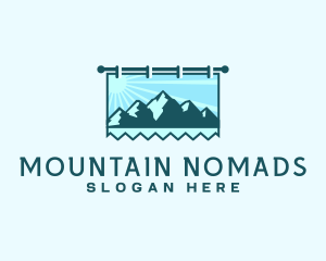 Mountain Trekking Signage logo design