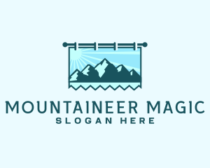 Mountain Trekking Signage logo design