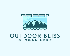 Mountain Trekking Signage logo design