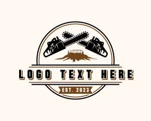 Chainsaw Tree Stump logo