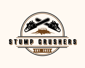 Chainsaw Tree Stump logo