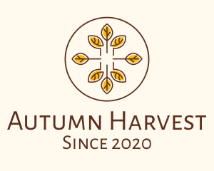 Dry Autumn Leaves logo design