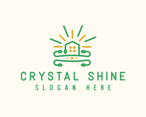 Shine Real Estate House logo design