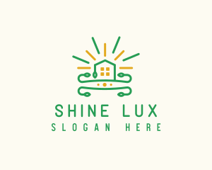 Shine Real Estate House logo design