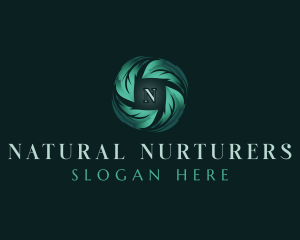 Nature Leaf Eco logo design