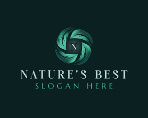 Nature Leaf Eco logo design