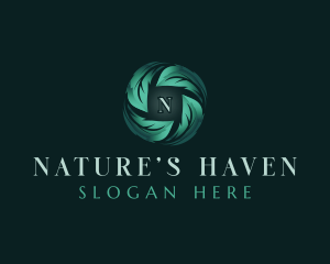 Nature Leaf Eco logo design